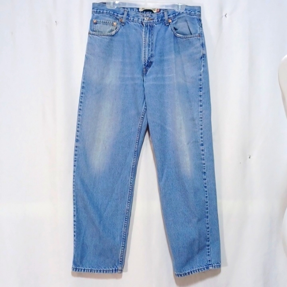 LEVI'S RELAXED FIT 550 MENS JEANS SIZE 36×32 BOOT CUT FADED